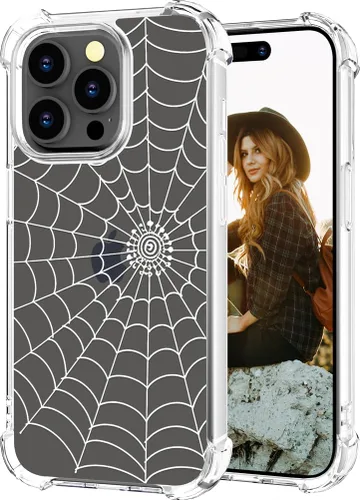 Miniatura 40 de Hungo Funda compatible con iPhone 15 Plus para mujer, diseño floral transparente, lindo, flor azul rosa Rosas Azules