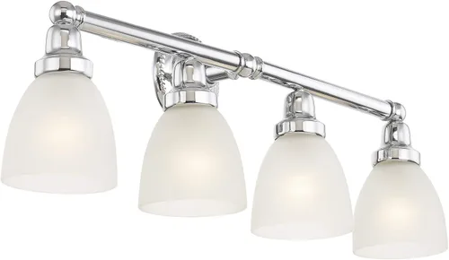 Miniatura 5 de Livex Lighting 1024-05 Classic - Lámpara de baño con 4 luces, cromada