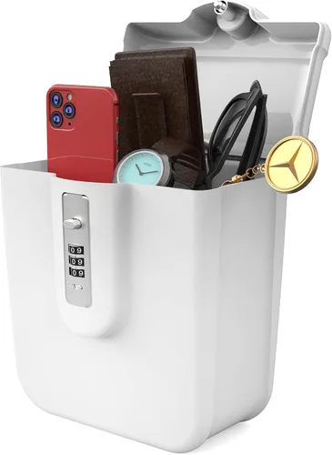 Miniatura 9 de Caja de seguridad para vacaciones en la playa, artículos esenciales de crucero, caja de seguridad de combinación, caja fuerte portátil pequeña