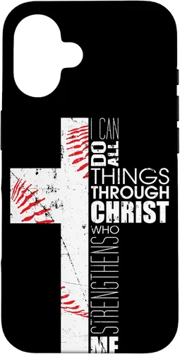 Miniatura 31 de iPhone XR Baseball Phone Cases Teen Boys Coaches Christian Cross Regalos Case