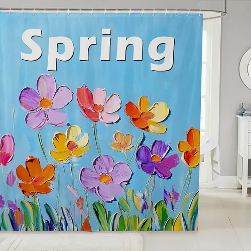 Miniatura 14 de Butterfly Shower Curtain Bohemian Bathroom Shower Curtain Set for Kids Adult Sun Moon Bath Curtain Yellow Butterfly Waterproof Curtains Room Decor
