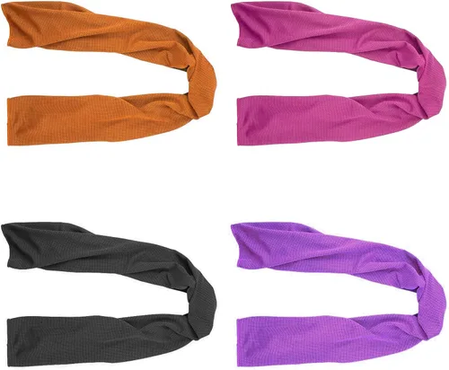Paquete de 4 toallas de enfriamiento (40 x 12 pulgadas), toallas de microfibra, suaves, transpirables y frescas, para mantenerse fresco al hacer