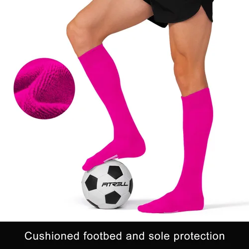 Miniatura 4 de FITRELL Paquete de 23 calcetines de fútbol para jóvenes, niños y adultos, calcetines de béisbol y softbol para hombres, mujeres, niños y niñas