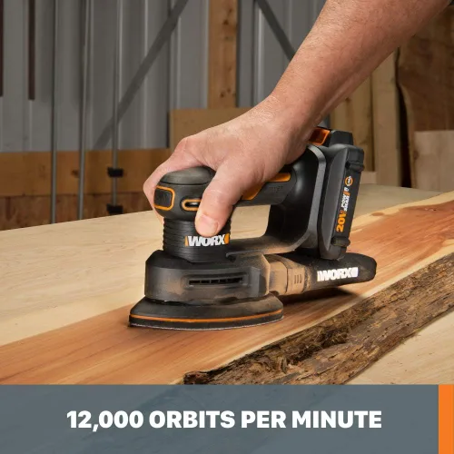 Miniatura 4 de Worx Lijadora de detalles inalámbrica WX822L.9 20V Power Share (solo herramienta)