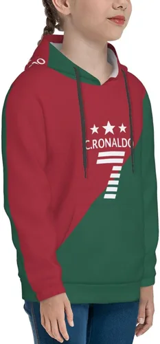 Miniatura 6 de Luja Dling Ronaldo #7 Cr7 - Sudadera con capucha para adolescentes con bolsillo