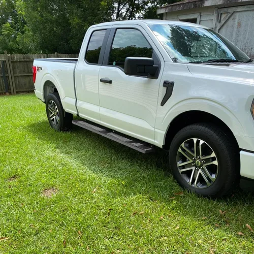 Miniatura 2 de Estribos de 6 pulgadas compatibles con Ford F250 F350 F450 F550 Superduty Super Cab 1999-2016. Barras Nerf para Ford Side Steps Rock Sliders. Acero
