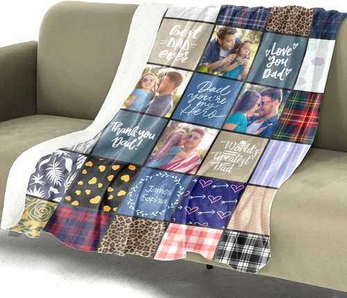 Miniatura 81 de Mantas personalizadas con foto, manta de fotos personalizada, mantas personalizadas con imagen, regalos personalizados para mujeres, hombres