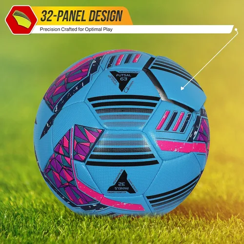 Miniatura 3 de Vizari Reflect Pro - Balón de fútbol sala para interiores de alta calidad, tamaño 4, película de cubierta de TPU brillante cosida a mano, perfecta