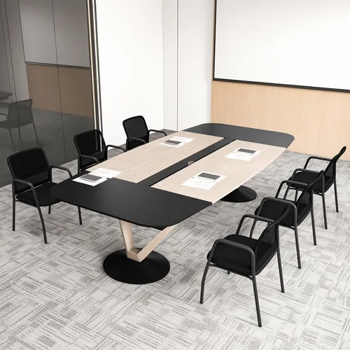 Miniatura 4 de Tangkula Juego de 2 sillas de conferencia, sillas de invitados de oficina con respaldo de malla ergonómico, brazos resistentes y asiento acolchado