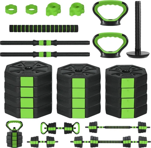 Miniatura 6 de 3 In 1 Octagonal Adjustable Dumbbell Set, 44/88LBSFree Weights Dumbbells with Anti-Slip Handle, Versatile Dumbbells Set of 2 with Connector for Home