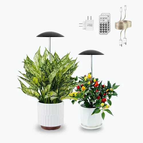 Miniatura 7 de Luces LED de cultivo para plantas de interior, paquete de 2, luces inteligentes de espectro completo USB para plantas pequeñas con control remoto