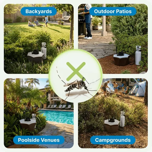 Miniatura 6 de Biogents Trampa para Mosquitos al Aire Libre Mosquitaire con Refuerzo de CO₂ y Señuelo SweetScent Alternativa Repelente Ecológica, Sin Pesticidas