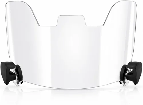 Visera de fútbol transparente para adultos y jóvenes, protector de ojos con clips de visera de fútbol fácil de instalar para protección del casco