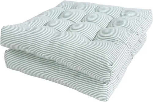 Miniatura 11 de Tiita Paquete de 2 cojines de asiento redondos beige de 22 x 22 pulgadas, cojines para silla colgante de interior/exterior, columpio, ventana, beige