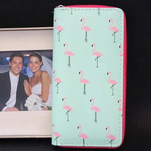 Miniatura 7 de Monedero y cartera largo con diseño de unicornio arcoíris