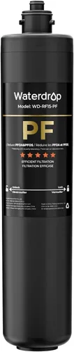 Miniatura 11 de Waterdrop RF15 Cartucho de filtro de repuesto para filtro de agua debajo del fregadero de 15UA/15UB/15UC, reduce PFOA/PFOS, PFAS, plomo, cloro, mal