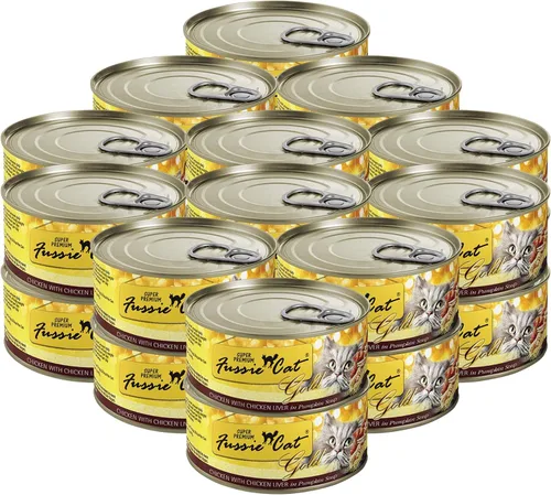 Miniatura 10 de Fussie Cat Fórmula de pollo súper premium en salsa sin granos, comida húmeda para gatos de 2.82 onzas, caja de 24