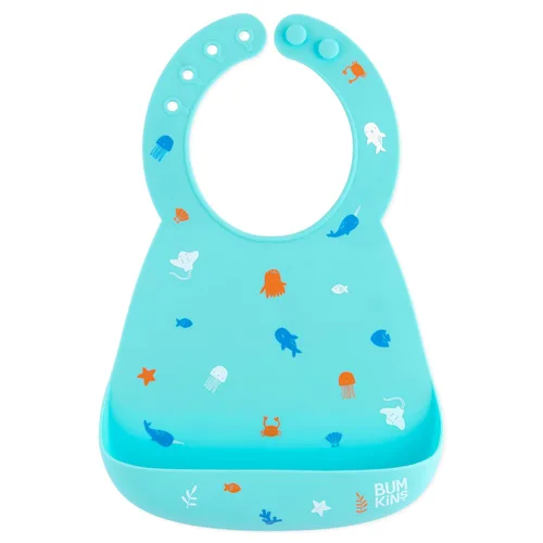 Bumkins Baberos, bolsillo de silicona para bebés, babero para niña o niño, para 6-24 meses hasta niños pequeños, esencial imprescindible para comer,