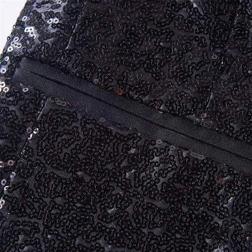 Miniatura 6 de DGHM-JLMY Traje gradual de cantante para hombre, para uso diario, boda, fiesta de graduación, lentejuelas, chaqueta brillante para club nocturno