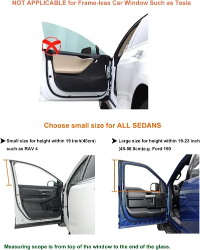 Miniatura 5 de SUVs Grandes Camionetas Compactas Pantallas de Ventana Delantera para Camping Parasol de Ventana Delantera Pantalla de Insectos para Ventana Lateral