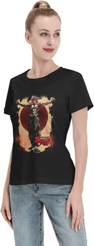 Miniatura 4 de Anime Baki The Grappler T Shirt Womens Summer Round Neck Tops Casual Short Sleeves Tee Black