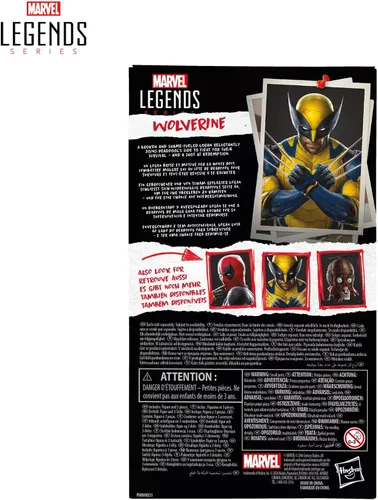 Miniatura 9 de Serie de leyendas de Marvel: Figura de acción coleccionable de 6 pulgadas de Wolverine, Deadpool y Wolverine para adultos mayores de 14 años