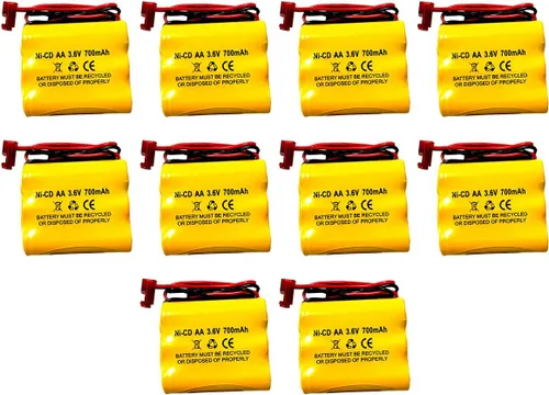 Paquete de 10 BGN800-3DWP-41REC LPX70RWH NNYXSB NIC0553 ANIC0553 41B020AD13301 BNP3700B 3.6v 700mah Ni-Cd Reemplazo de batería BNP3700B S/L 026-148