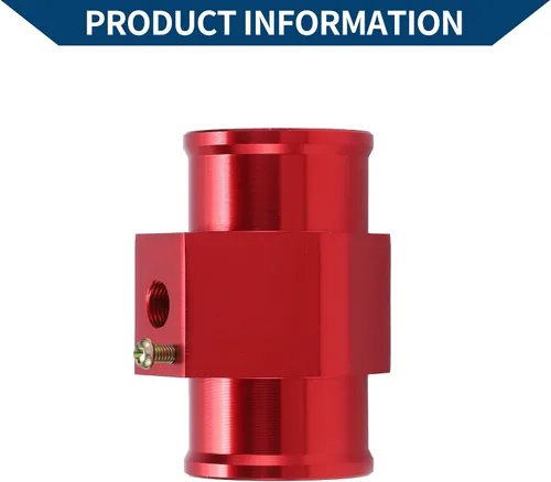 Miniatura 4 de Kit de sensor universal de temperatura de agua de 12 V/24 V, adaptador rojo de 1/8 "NPT 1.02" 180'F encendido - 165'F apagado para radiador