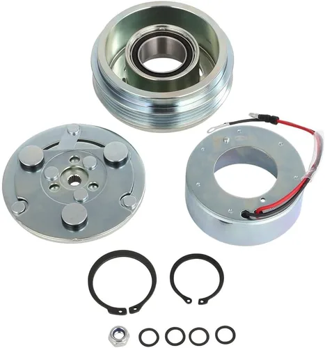 Miniatura 52 de CCIYU Embrague del compresor de CA para el coche 2001 2002 2003 2004 2005-2006 para Hyundai Santa Fe 2.7L Aire acondicionado compresor embrague