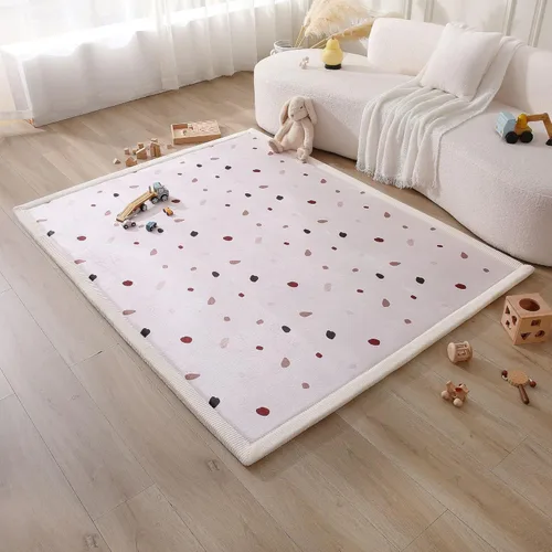 Miniatura 40 de Hakuna Matte - Alfombra de juego prémium para bebé de terciopelo coral ultrasuave con espuma viscoelástica, antideslizante, resistente al agua,