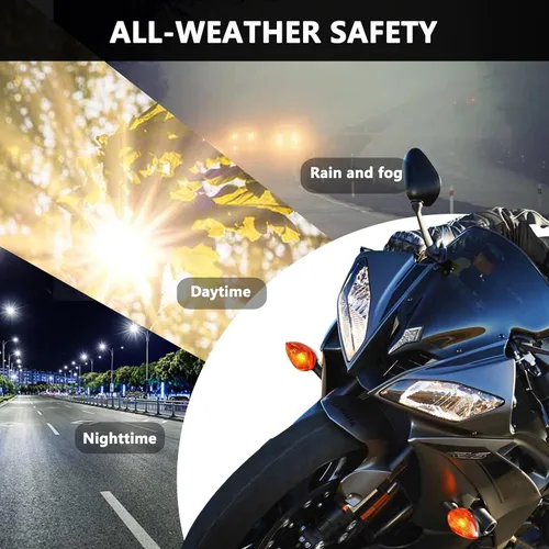 Miniatura 3 de Indicadores de motocicleta compatibles con Yamaha YZF-R6 2008-2016 LED luz de marcha delantera ahumada