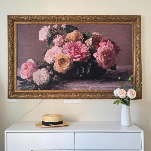 Miniatura 10 de Elegante marco de TV de estilo vintage compatible SOLO con Samsung The Frame TV