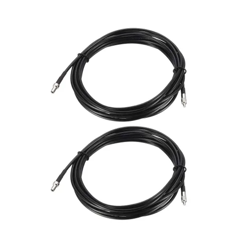 Miniatura 8 de uxcell TS9 macho a TS9 hembra RF Cable de extensión coaxial RG174 Cable de puente 6.6 pies 2pcs