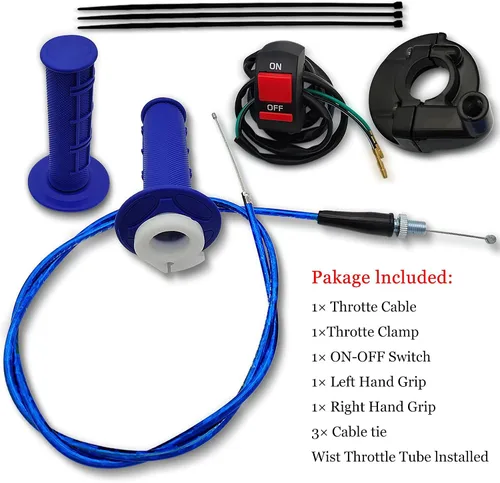 Miniatura 2 de Mango de Acelerador Giratorio de 7/8 22 mm, Kit de Cable de Acelerador para Mini Bicicleta, Kit de Cable de Acelerador para Motocicleta de Cross