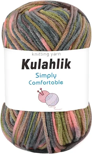 Miniatura 23 de 50g (1x50g) Hilo Acrílico para Crochet y Tejido, Hilo Degradado Colorido, 1 Rollo de Madejas, Hilo Acrílico Multicolor, Perfecto para Proyectos