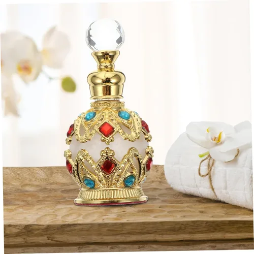 Miniatura 2 de Botella de perfume de lujo con incrustaciones de diamantes de vidrio envase de aceite esencial Mujeres