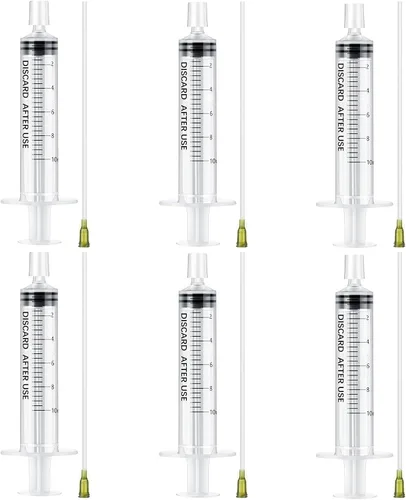 Miniatura 9 de Geiserailie Paquete de 6 herramientas de repuesto de perfume de 0.2 fl oz, juego de repuesto de jeringa de perfume con tubo de plástico, mini