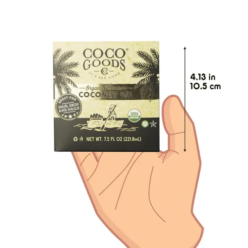 Miniatura 9 de Coco Goods Co. Aceite de coco orgánico de origen único premium, centrifugadora extraída – Ideal para el cuidado del cabello y las uñas, hidratante