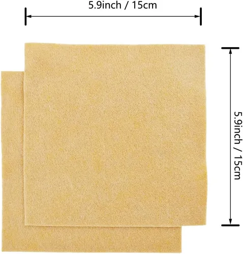Miniatura 3 de Jtnohx Tela de fieltro suave, fieltro flexible para manualidades, hojas de fieltro de 0.055 in de grosor de 6 x 6 pulgadas para proyectos