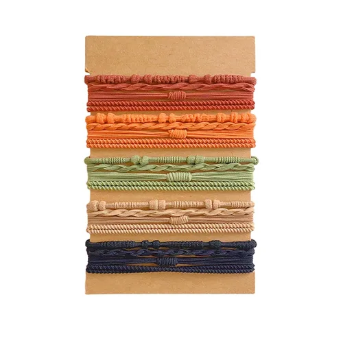 Miniatura 8 de Bandas para el cabello para mujeres y niñas, 20 pulseras bohemias para el cabello, lazos elásticos lindos para el cabello sin daños, bandas finas
