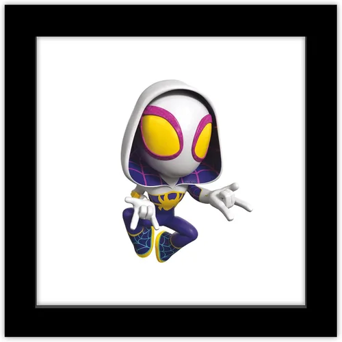 Trends International Gallery Pops Marvel Spidey and His Amazing Friends - Póster de pared con diseño de araña fantasma, 12.00 x 12.00 pulgadas,