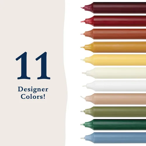 Miniatura 3 de Northern Lights Candles - 10" 12pk Tapers - Hunter Green - 76597