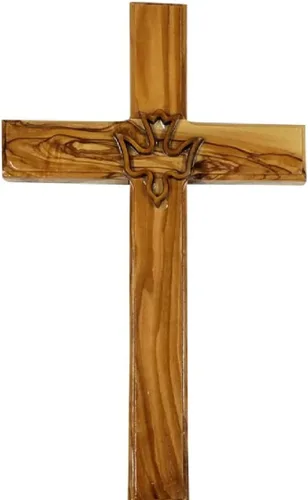 Miniatura 11 de Bethlehem Gifts TM Cruz Crucifijo de Madera de Olivo de Belén Tallado a Mano (Crucifijo, 5")