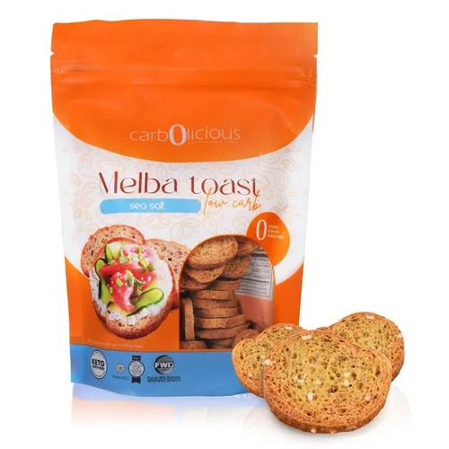 Miniatura 10 de Tostada Melba baja en carbohidratos (cebolla y ajo) 4 oz.