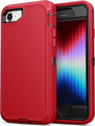 Miniatura 17 de Jelanry para iPhone 5/ 5S/ SE 1ª Generación (2016) Funda de uso rudo resistente a prueba de golpes de doble capa, carcasa protectora deportiva