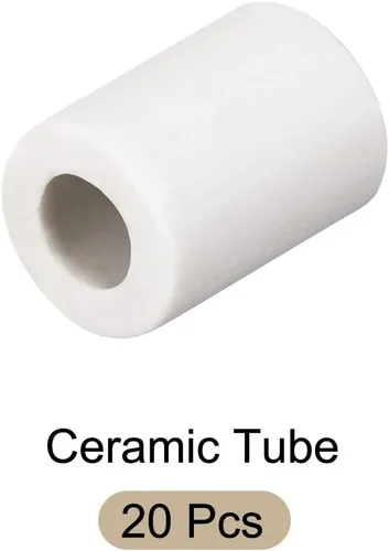 Miniatura 5 de Tubo de cerámica con cableado de cerámica [para protección de aislamiento térmico de paquete de cables] - 20 unidades/0.157 in x 0.276 in x 0.394 in
