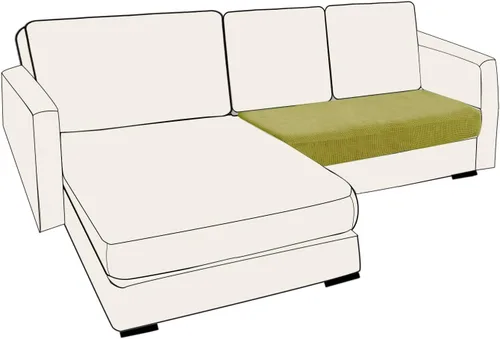 Miniatura 92 de UNBBRRL Fundas de cojín de asiento para sofá, elásticas, funda de cojín individual para sofá, fundas de cojín para sofá, fundas de héroe protegen