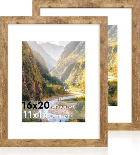Miniatura 10 de iRahmen - Juego de 2 marcos de fotos de 4 x 6, marco de madera negro con cristal de alta definición, para mostrar fotografías de 3.5 x 5