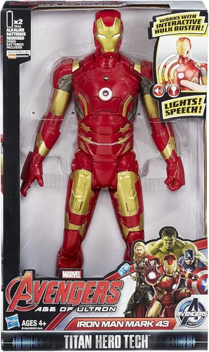 Miniatura 2 de Marvel Avengers Age of Ultron Titan Hero Tech Iron Man Figura de 12 pulgadas