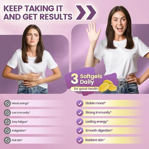 Miniatura 7 de VivoNu Vitaminas prenatales para mujeres, vitamina D3, K2, B6, B12, C con ácido fólico, DHA, colina, probióticos, hierro, calcio, zinc y magnesio